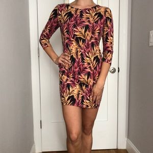 Floral body con dress